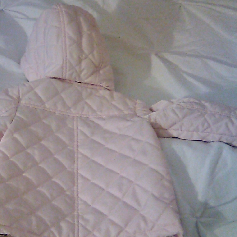 Infant Burberry Pink Childrens Quilted Jacket 9M - Picture 2 of 6